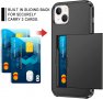 Нов защитен калъф кейс гръб за iPhone 14 Айфон с Поставка за карта, снимка 3