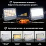 Соларен LED прожектор 50W с цветни режими и SOS, снимка 3