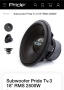 18' Субуфер Pride Tv3 18 _2500w Rms 5000w Max 2×1,6 ohm _Като Нов , снимка 12