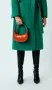 By Far Mini Soho burnt orange bag, снимка 10