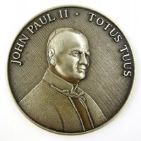 Папа Йоан Павел II-Плакет-Стар Медал-Оригинал, снимка 2 - Колекции - 34164420