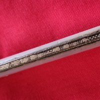 Антикварен сребърен джобен нож 1887г., снимка 4 - Колекции - 40286419