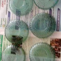 Комплект стъклени чинийки 6 бр., снимка 2 - Чинии - 37196016