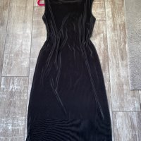 Нова дълга ежедневна черна рипс плисе еластична рокля рипс 44 нолер , снимка 4 - Рокли - 37612454