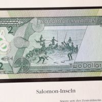  2 долара 1986 Соломонови острови UNC, снимка 4 - Нумизматика и бонистика - 34010226