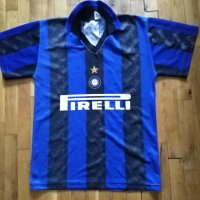 Интер футболна фенска тениска 1997-98 №6 Юри Джоркаеф размер С