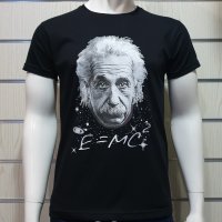 Нова мъжка тениска с трансферен печат Алберт Айнщайн, снимка 1 - Тениски - 28317020