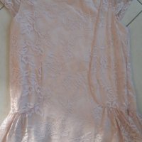 Прекрасна дантелена туника - блузка с къс ръкав - размер 146/152, снимка 3 - Детски Блузи и туники - 37162968