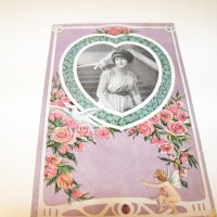 Стара красива романтична пощенска картичка от немската фирма "Regel & Krug" , снимка 6 - Други ценни предмети - 39388615