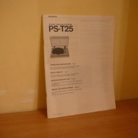 SONY PS-T25, снимка 2 - Ресийвъри, усилватели, смесителни пултове - 35308711
