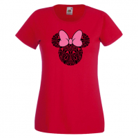 Дамска тениска Minnie Head 5 Подарък,Изненада,Рожден ден,, снимка 8 - Тениски - 36530157