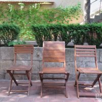 Качествени,градински,сгъваеми столове от тиково дърво, снимка 2 - Градински мебели, декорация  - 42832954
