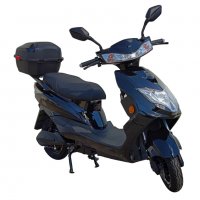 Електрически скутер My Force черен цвят с регистрация и багажник, снимка 1 - Мотоциклети и мототехника - 37027568