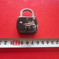 Старинен немски катинар с ключ ключе 2, снимка 1 - Колекции - 29797785