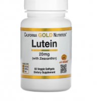 срок 03/24 Лутеин и Зеаксантин - California Gold Nutrition, Lutein with Zeaxanthin, 20 mg, 60, снимка 1 - Хранителни добавки - 35748576