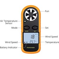 Анемометър с термометър Amagaze GM816 Измерване на вятър и температура, снимка 9 - Друга електроника - 42764387