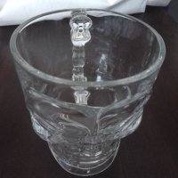 Чисто нова халба за бира череп, 500 мл от дебело 3.5 ММ прозрачно стъкло , снимка 2 - Чаши - 42138830