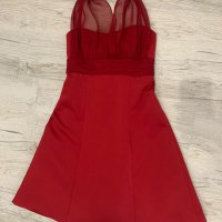 Червена рокля в размер S, снимка 2 - Рокли - 44357960