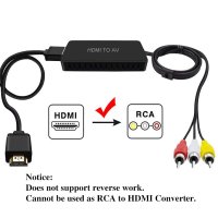Dingsun RCA към HDMI конвертор, композитен към HDMI конвертор, AV към HDMI адаптер, снимка 1 - Приемници и антени - 42430299