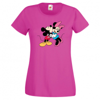 Дамска тениска Mickey & Minnie ,Мини Маус,Микки Маус.Подарък,Изненада,, снимка 7 - Тениски - 36526185