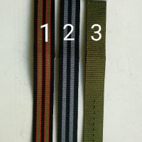 Текстилни каишки НАТО 24 мм, снимка 1 - Каишки за часовници - 36583865