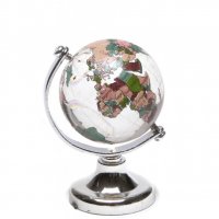 Декоративна фигурка, Глобус, Стъклен, 4 см, снимка 1 - Арт сувенири - 37226838
