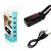 Луксозен Bluetooth FM трансмитер с USB зарядно за GSM, Bluetooth Car Charger, снимка 1 - Аксесоари и консумативи - 30348366