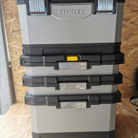 Stanley 1-95-622 Куфар за инструменти, за малки части, метален, пластмасов, черен, сив, снимка 3 - Други инструменти - 44802505