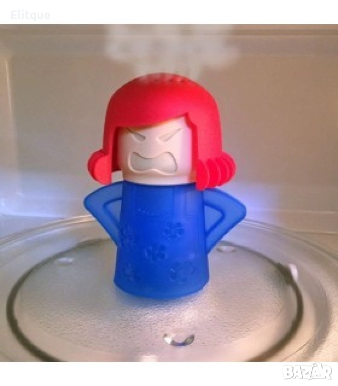 Почистващ уред за микровълнова фурна Angry mama, снимка 1