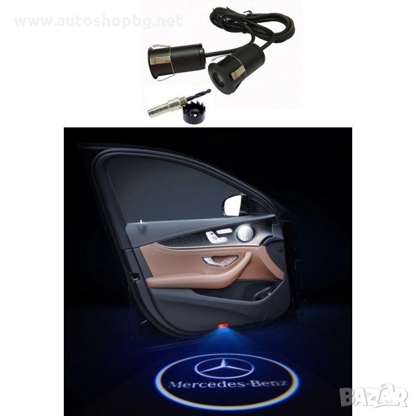 Лед лого за врата за MERCEDES, снимка 1