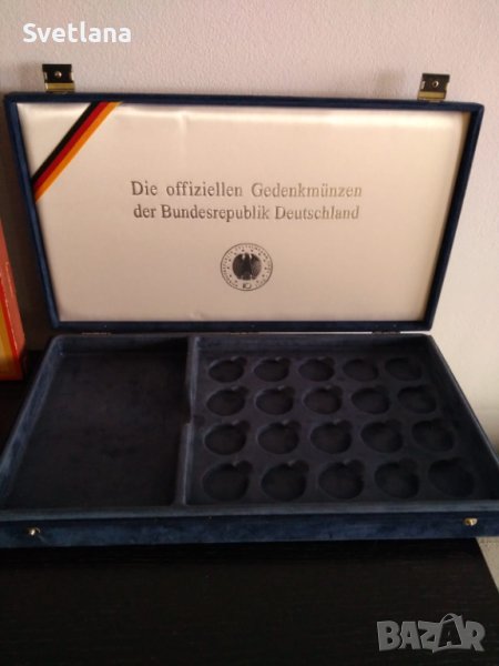 Немска кутия за съхранение на монети 2 бр., снимка 1