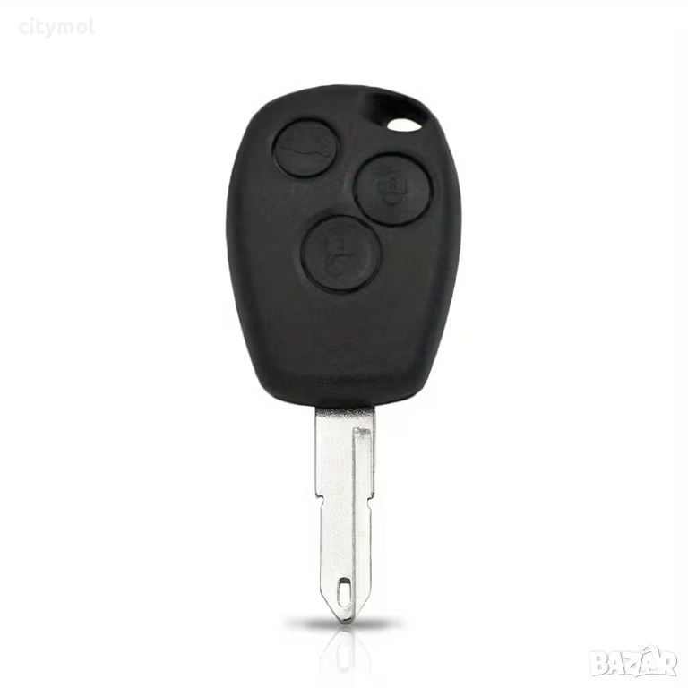 Кутийка за ключ с 3 бутона за Renault/Dacia:Clio,Kangoo,Master, Modus, Trafic, Twingo, острие NE73, снимка 1
