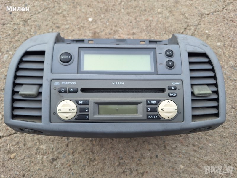 Radio CD Player Nissan Micra K12 от 2003-2010 Година Нисан Микра К12, снимка 1
