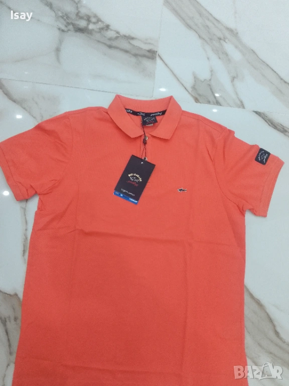 Мъжка тениска Паул Шарк в оранжев цвят Л последен размер , снимка 1