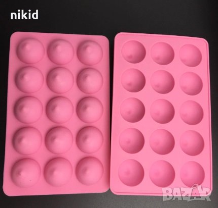 Дамски гърди зърна силиконов молд форма ергенско парти за шоколадови бонбони фондан и др., снимка 1