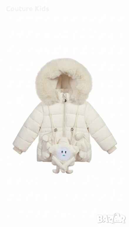 Пухкаво Бебешко Яке We Are Nature с 3D Играчка и Топла Качулка, снимка 1