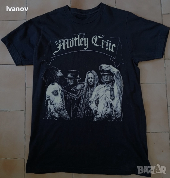 Motley Crue- отлична оригинална двустранна тениска размер S, снимка 1