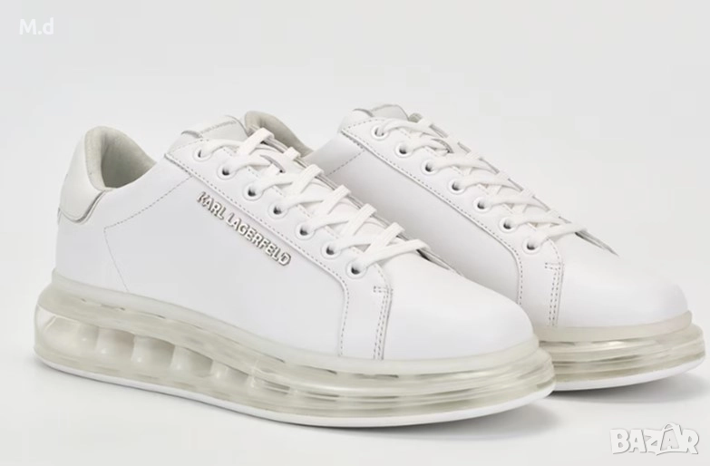 KARL LAGERFELD оригинални мъжки сникърси/кецове бели , бял цвят Карл Лагерфелд, снимка 1