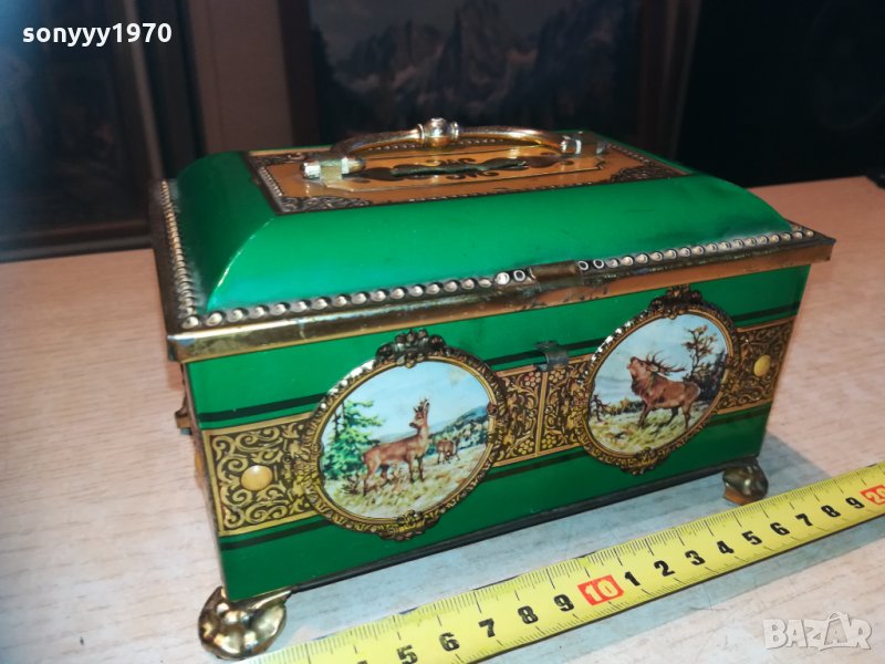 поръчана-метална кутия/касичка-внос франция 1702211804, снимка 1