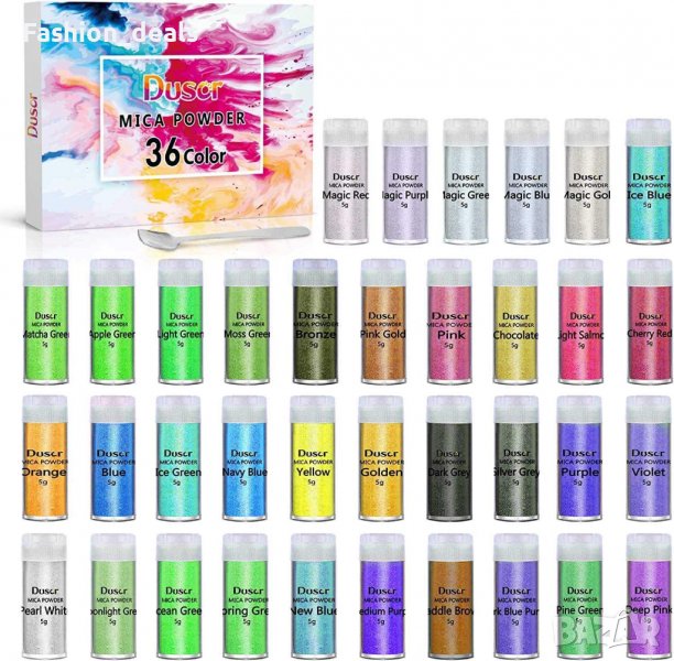 Нов комплект 36 цвята бои от епоксидна смола за художествени занаяти изкуство, снимка 1