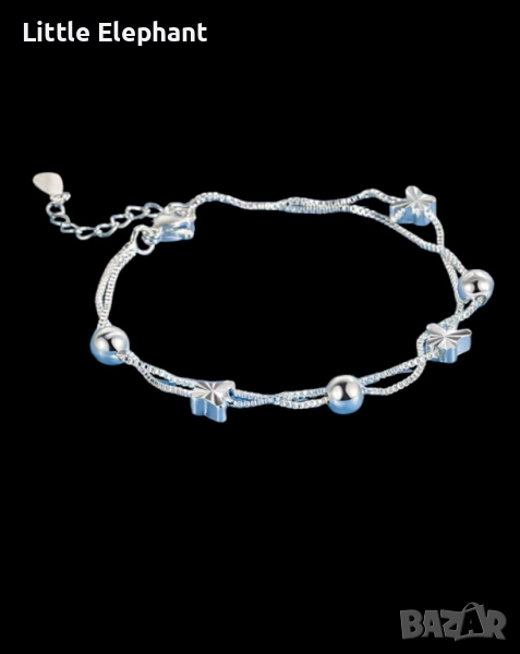 Pre order Сребърна гривна lazer пеперуди,luxery party jewelry,колекция"Holidays"/нова, снимка 1