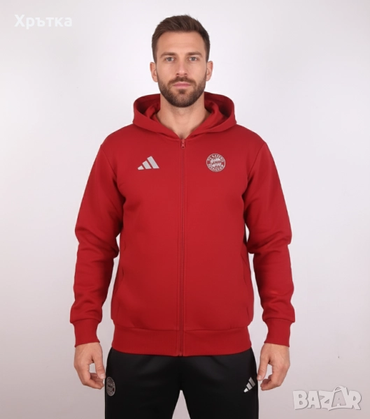 Adidas FC Bayern Munchen Anthem - Оригинално мъжко горнище размер L, снимка 1