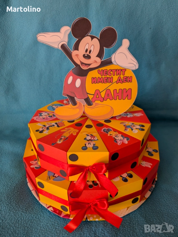 Картонена торта Мики Маус, снимка 1