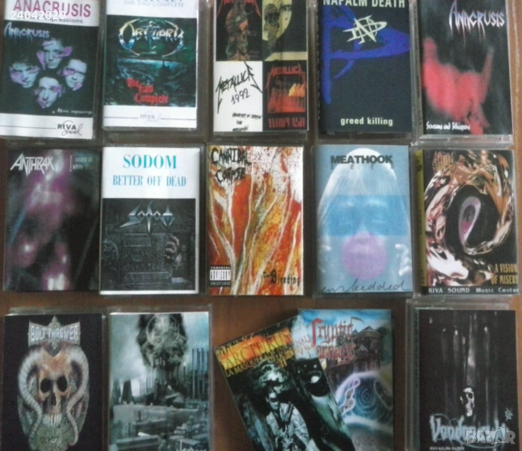 Лот Death, thrash, black metal касети, снимка 1