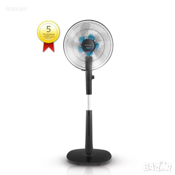 Вентилатор на стойка (40см) Rohnson R-8600 Silent Breezer*Безплатна доставка*Гаранция 5 години, снимка 1