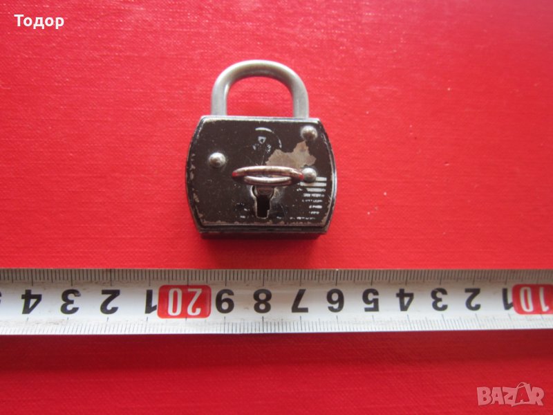 Старинен немски катинар с ключ ключе 2, снимка 1