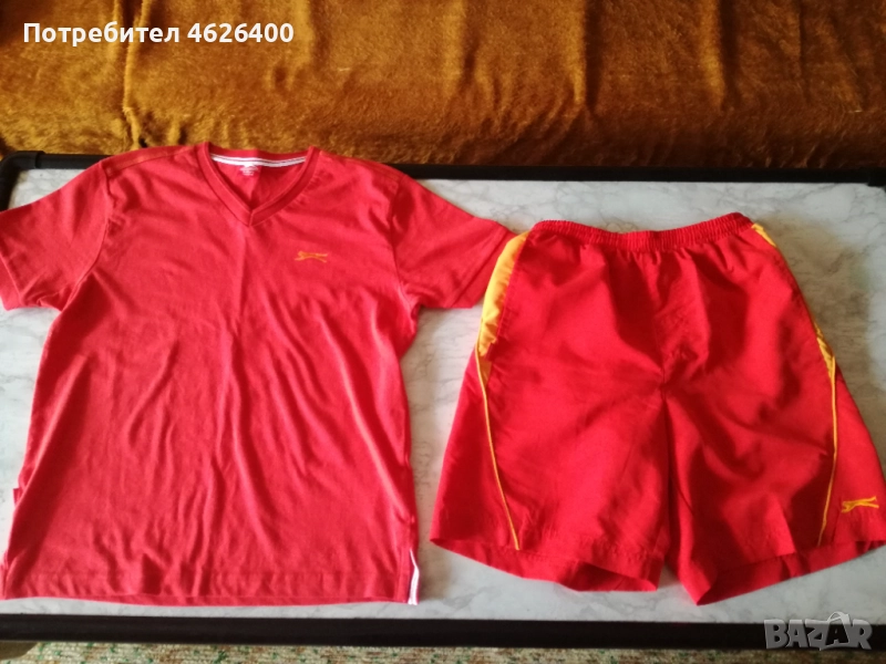 Продавам детски комплект(червено-жълт) -Slazenger original , снимка 1
