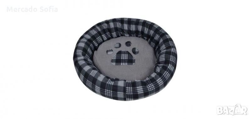 Кръгло кучешко легло Mercado Trade, Сив, 60см. , снимка 1