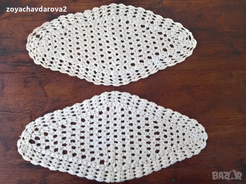 2 БР. КАРЕТА ПЛЕТЕНИ НА ЕДНА КУКА. НОВИ!, снимка 1