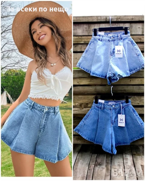 Дамски Къси Дънкови Панталонки С Джобчета🔝Дамски Къси Дънки - Налични Различни Цветове Код BS-42, снимка 1